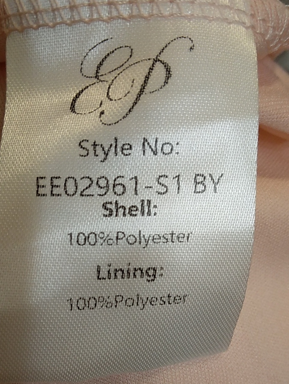 Ever Pretty Blush A-line Chiffon Short Sleeve Dress With Floral Applique - Picture 8 of 8